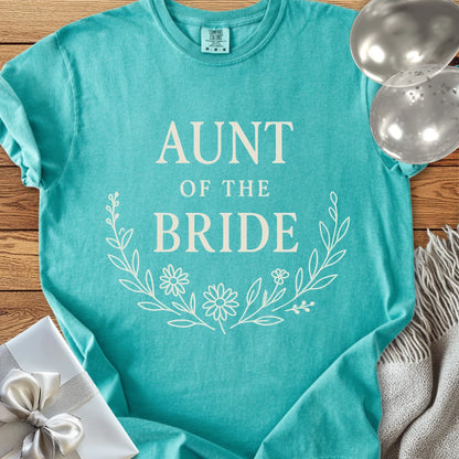 Aunt of the Bride - Premium Bloom Bridal Party T-Shirt