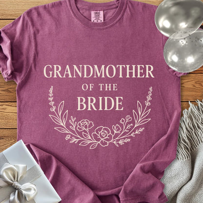 Grandmother of the Bride - Premium Bloom Bridal Party T-Shirt