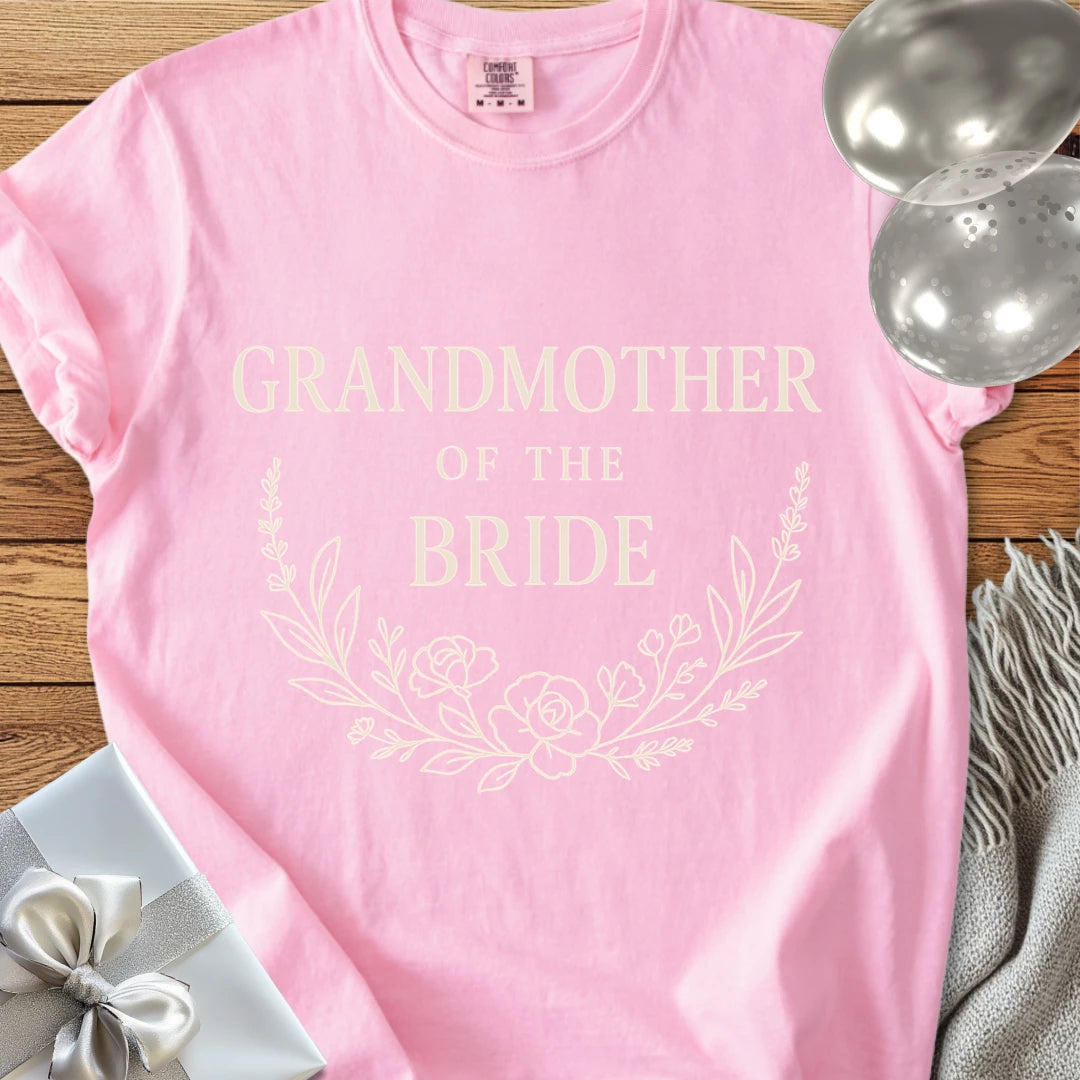 Grandmother of the Bride - Premium Bloom Bridal Party T-Shirt