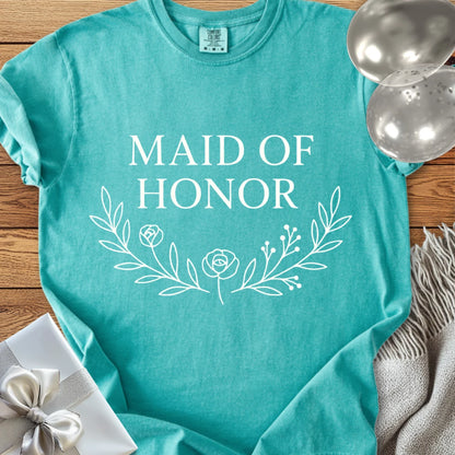 Maid of Honor - Premium Bloom Bridal Party T-Shirt
