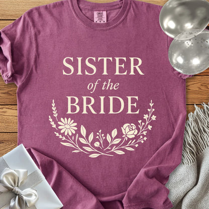 Sister of the Bride - Premium Bloom Bridal Party T-Shirt