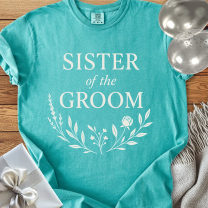 Sister of the Groom - Premium Bloom Bridal Party T-Shirt