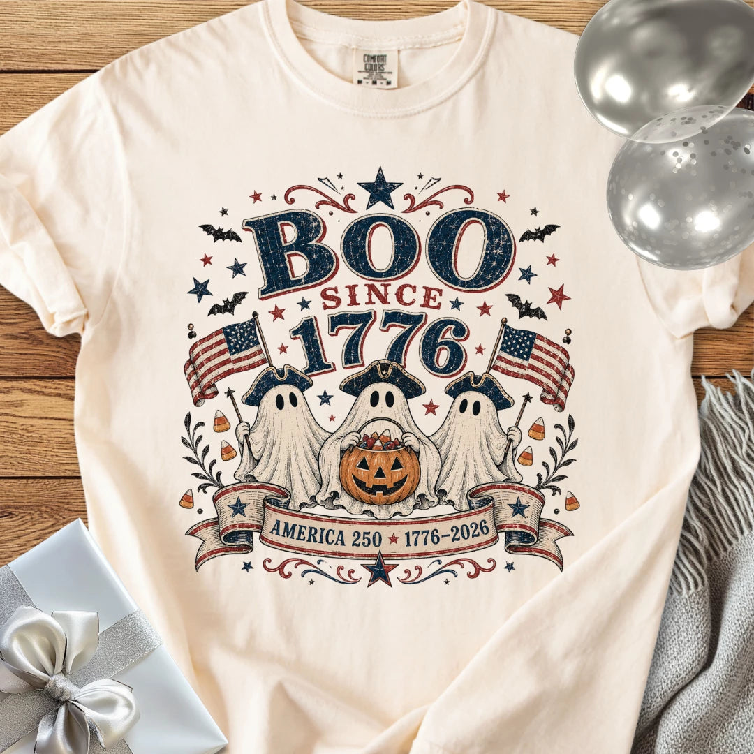 Boo Since 1776 - Premium Halloween America 250 T-Shirt