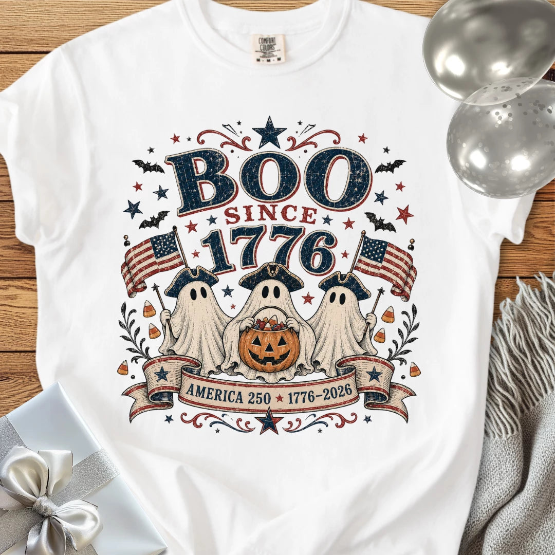 Boo Since 1776 - Premium Halloween America 250 T-Shirt