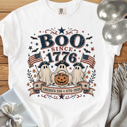 Boo Since 1776 - Premium Halloween America 250 T-Shirt