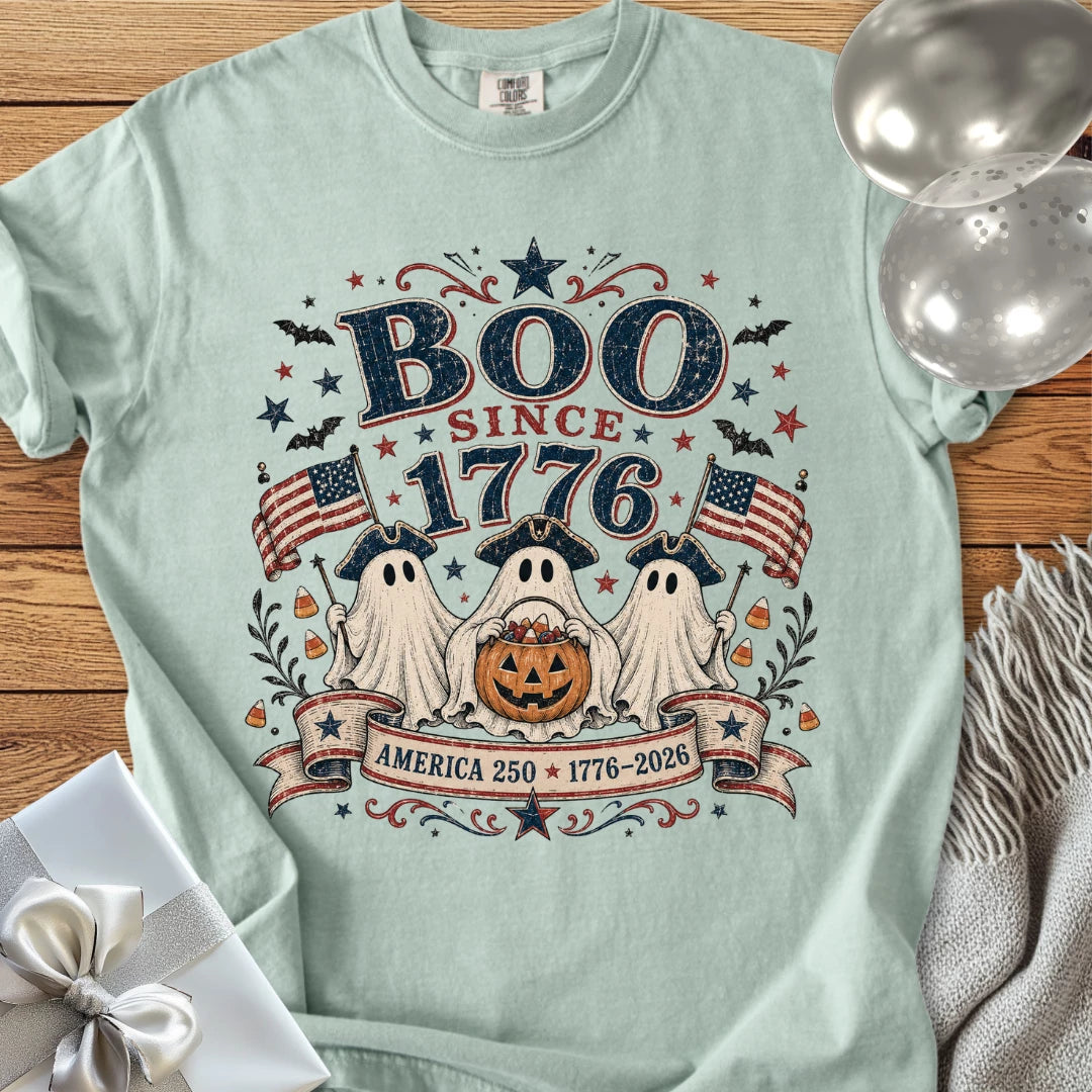 Boo Since 1776 - Premium Halloween America 250 T-Shirt