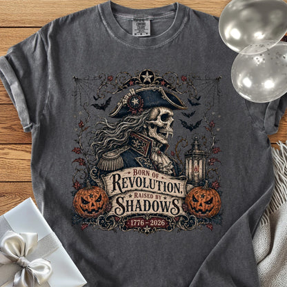 Born of Revolution, Raised by Shadows - Premium Halloween America 250 T-Shirt