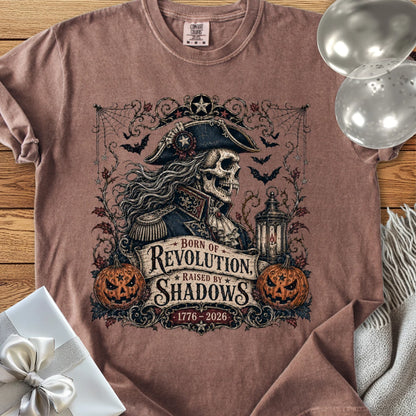 Born of Revolution, Raised by Shadows - Premium Halloween America 250 T-Shirt