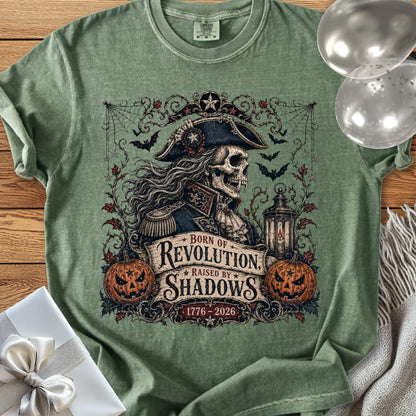 Born of Revolution, Raised by Shadows - Premium Halloween America 250 T-Shirt
