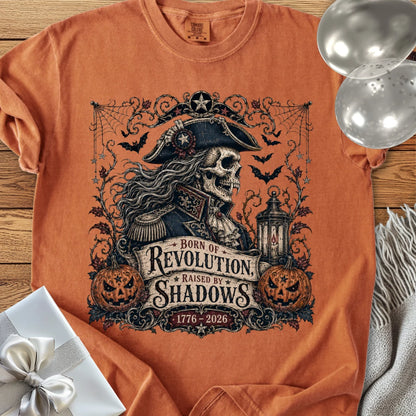 Born of Revolution, Raised by Shadows - Premium Halloween America 250 T-Shirt