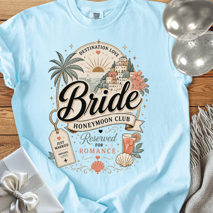 Bride Honeymoon Club, Reserved for Romance - Premium Honeymoon T-Shirt