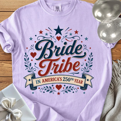 Bride Tribe In America's 250th Year - Premium America 250 Wedding T-Shirt