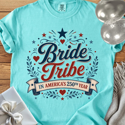 Bride Tribe In America's 250th Year - Premium America 250 Wedding T-Shirt