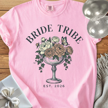 Bride Tribe, Est. 2026 - Premium Wedding T-Shirt