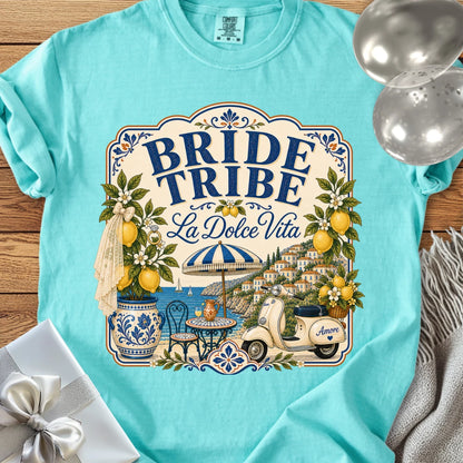 Bride Tribe, 'La Dolce Vita' - Premium Bridal Party T-Shirt