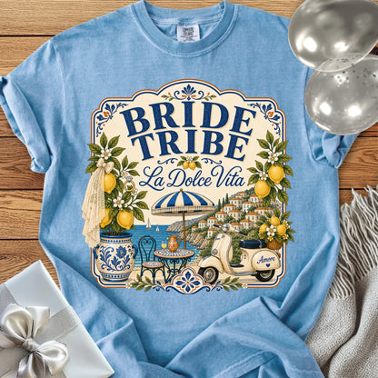 Bride Tribe, 'La Dolce Vita' - Premium Bridal Party T-Shirt