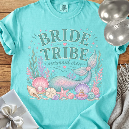 Bride Tribe, 'Mermaid Crew' - Premium Bridal Party T-Shirt