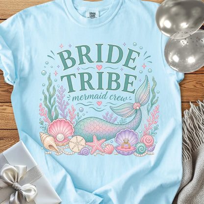 Bride Tribe, 'Mermaid Crew' - Premium Bridal Party T-Shirt
