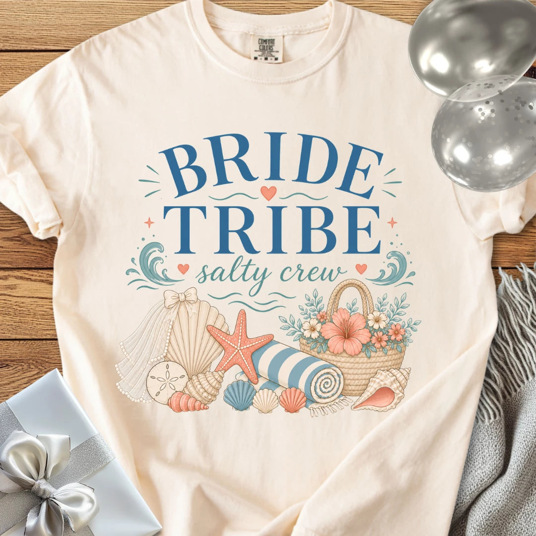 Bride Tribe, Salty Crew - Premium Bridal Party T-Shirt
