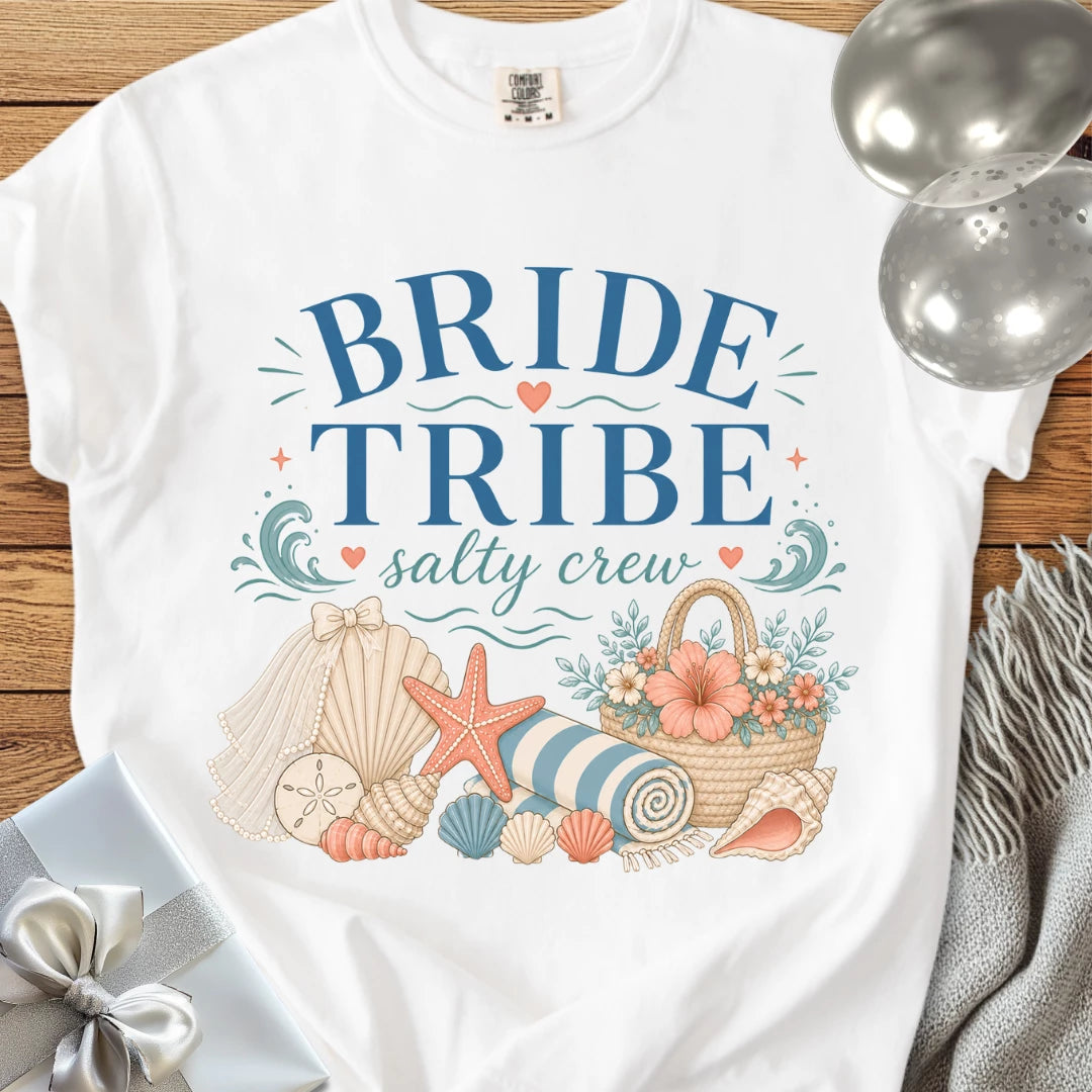 Bride Tribe, Salty Crew - Premium Bridal Party T-Shirt