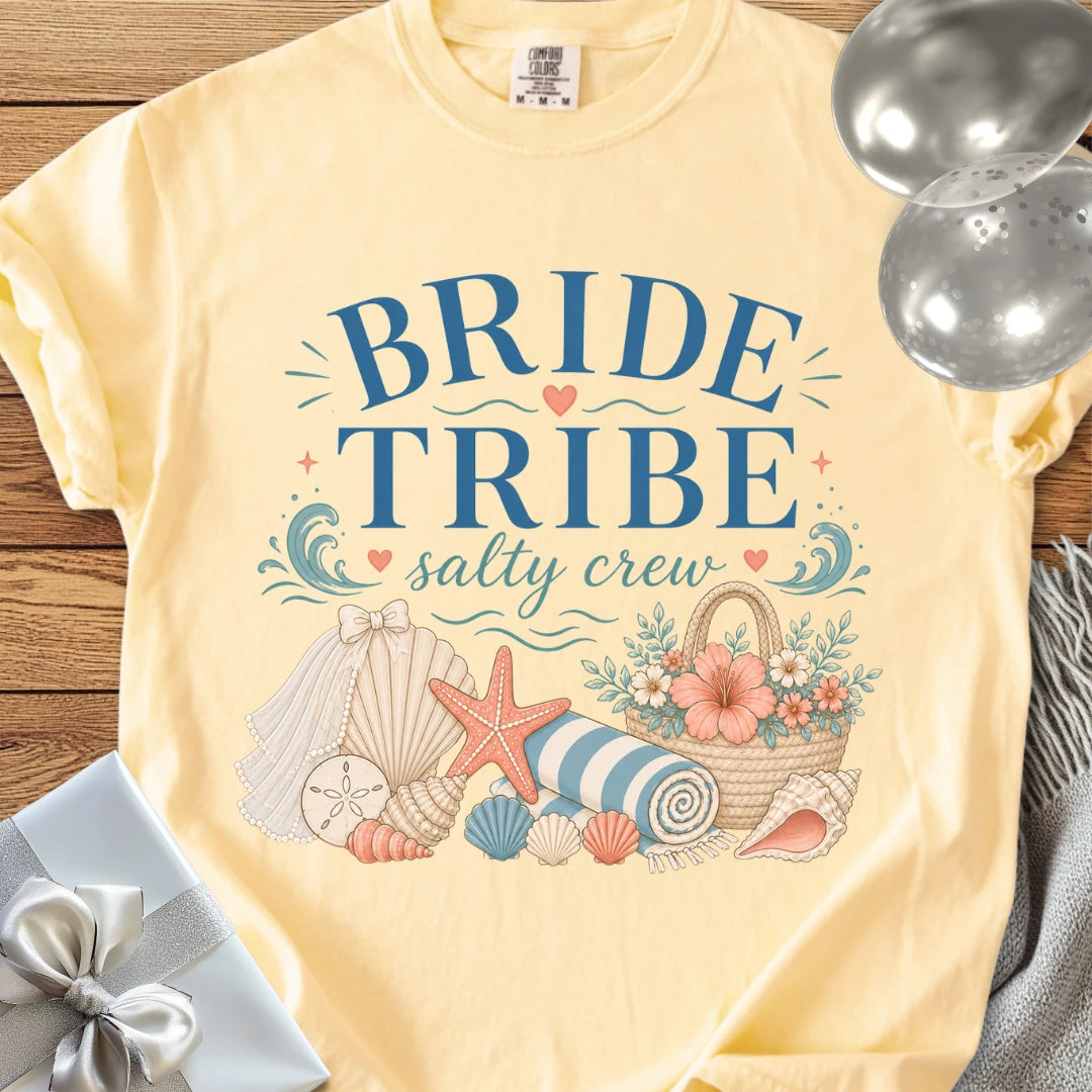 Bride Tribe, Salty Crew - Premium Bridal Party T-Shirt