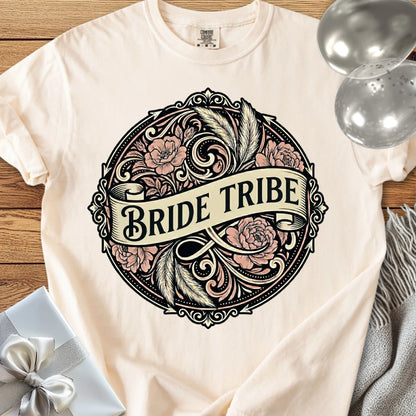 Bride Tribe - Premium Ornate Peony Wedding T-Shirt
