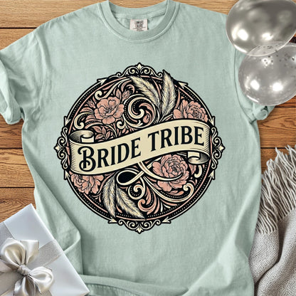 Bride Tribe - Premium Ornate Peony Wedding T-Shirt