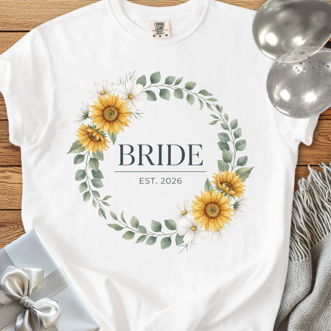 Bride, Est. 2026 - Premium Wedding T-Shirt