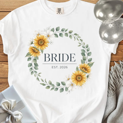 Bride, Est. 2026 - Premium Wedding T-Shirt