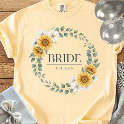 Bride, Est. 2026 - Premium Wedding T-Shirt