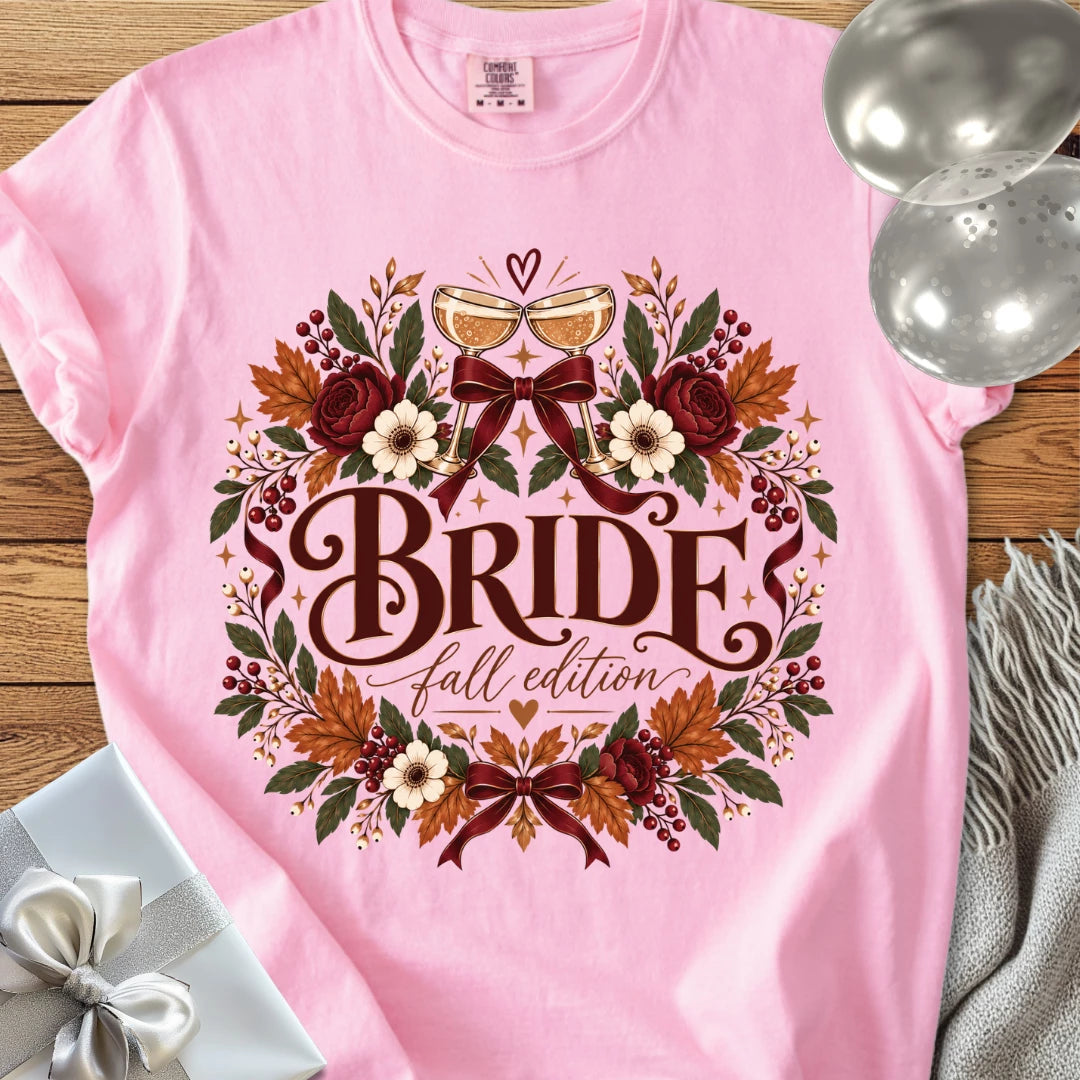 Bride, Fall Edition - Premium Wedding T-Shirt