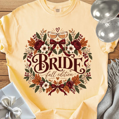 Bride, Fall Edition - Premium Wedding T-Shirt