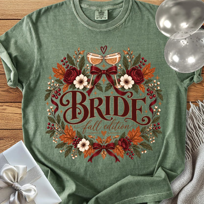 Bride, Fall Edition - Premium Wedding T-Shirt