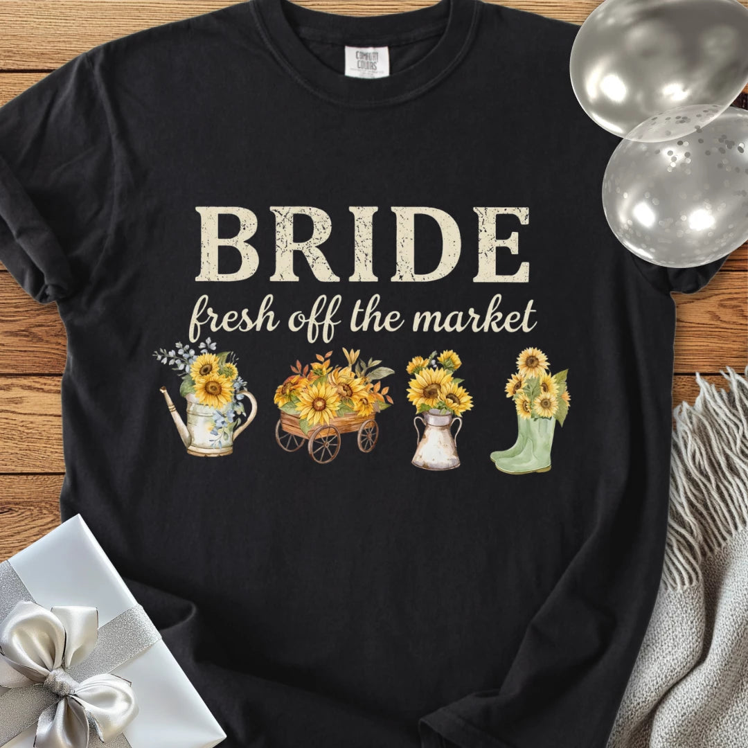The Bride, Fresh Off the Market - Premium Wedding T-Shirt