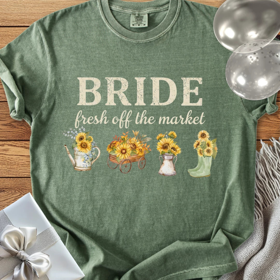 The Bride, Fresh Off the Market - Premium Wedding T-Shirt