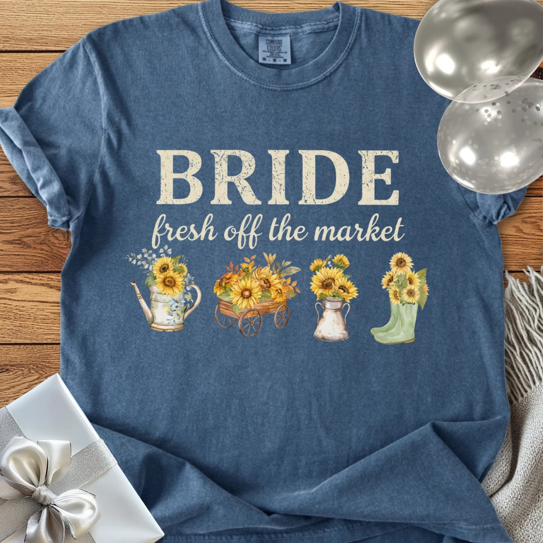 The Bride, Fresh Off the Market - Premium Wedding T-Shirt