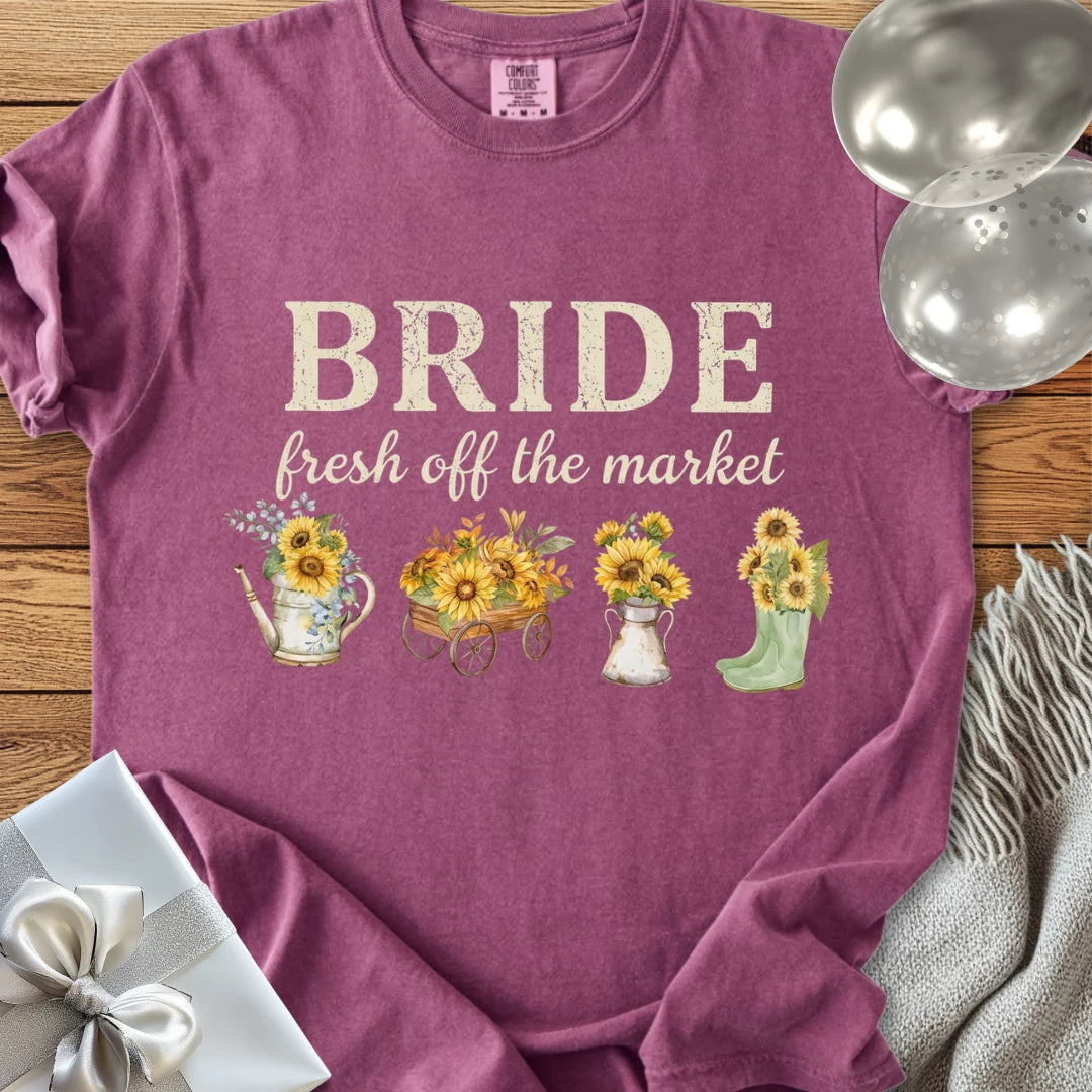 The Bride, Fresh Off the Market - Premium Wedding T-Shirt