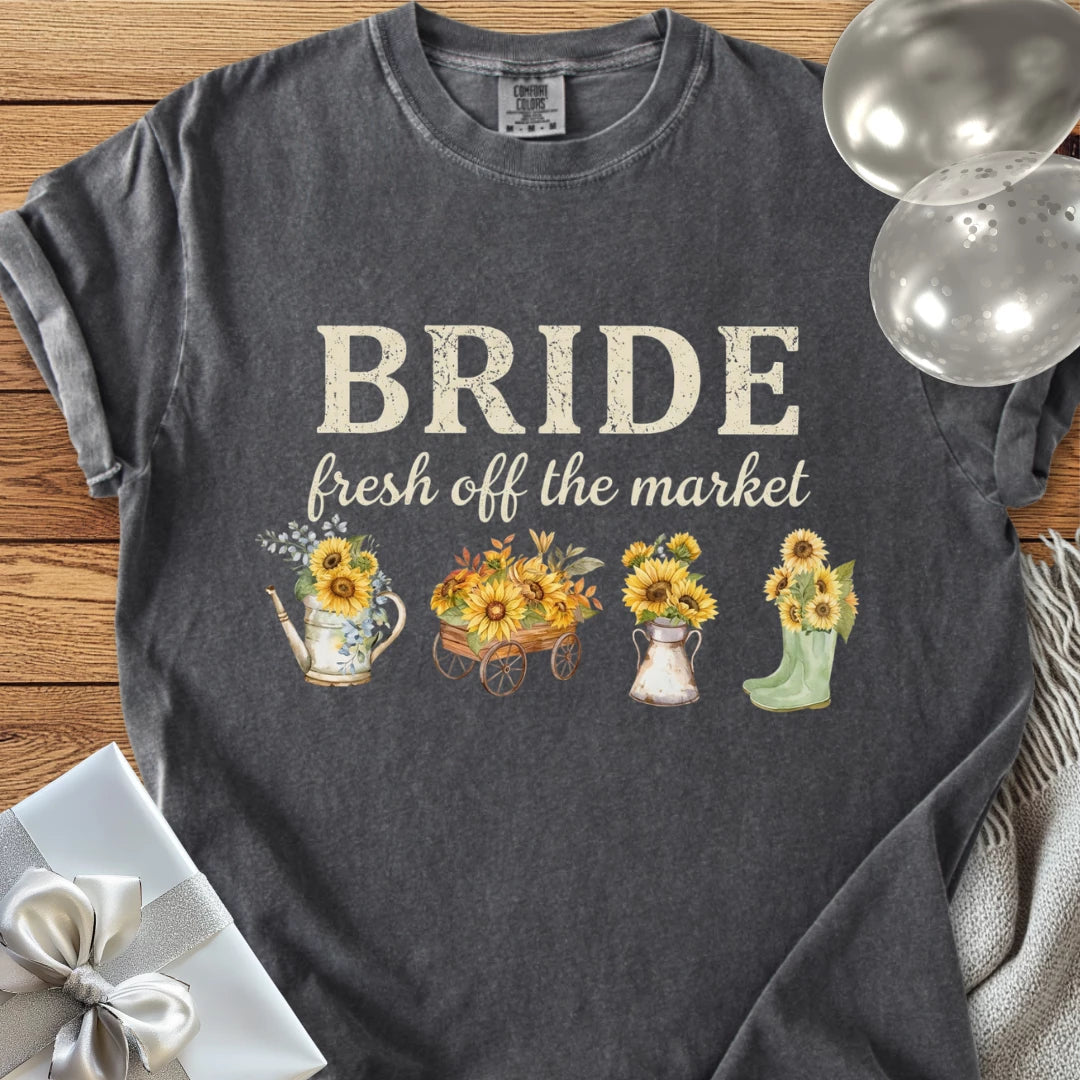 The Bride, Fresh Off the Market - Premium Wedding T-Shirt