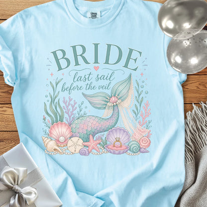 Bride "Last Sail Before the Veil" - Premium Wedding T-Shirt