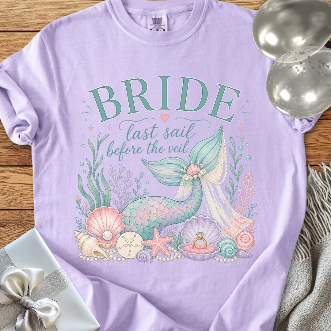 Bride "Last Sail Before the Veil" - Premium Wedding T-Shirt