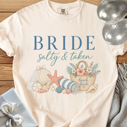 Bride 'Salty & Taken' - Premium Wedding T-Shirt