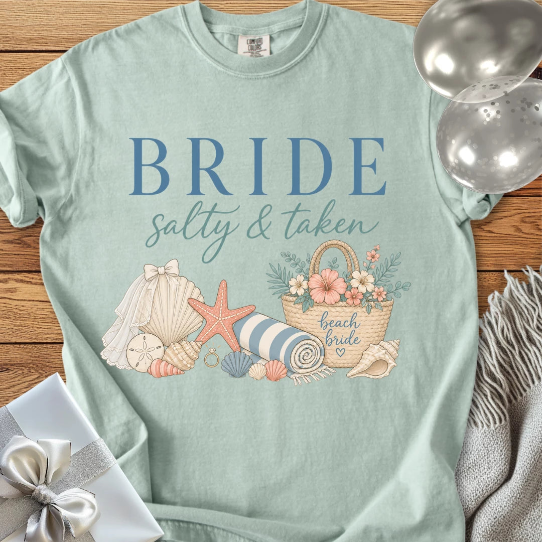 Bride 'Salty & Taken' - Premium Wedding T-Shirt