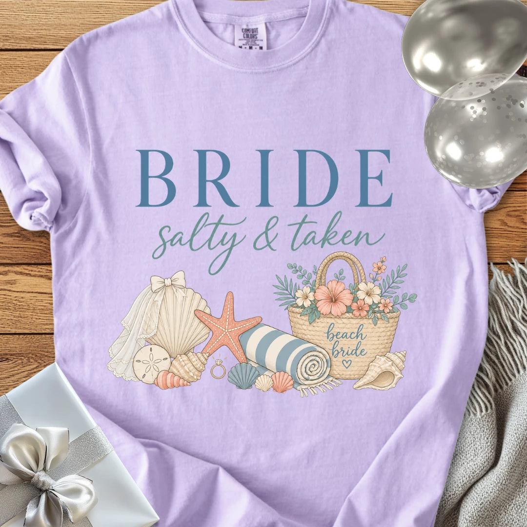 Bride 'Salty & Taken' - Premium Wedding T-Shirt