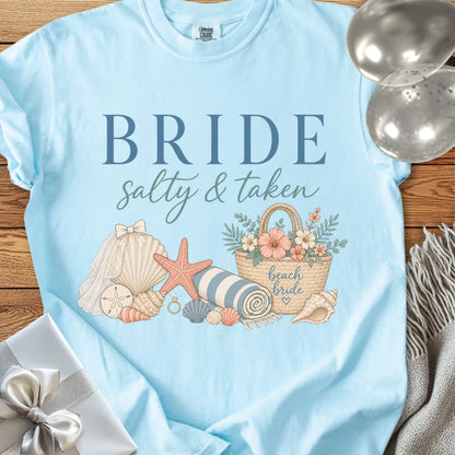 Bride 'Salty & Taken' - Premium Wedding T-Shirt