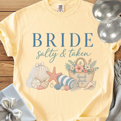 Bride 'Salty & Taken' - Premium Wedding T-Shirt