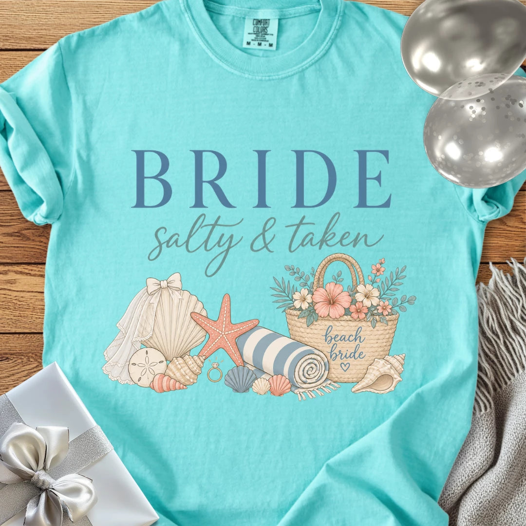 Bride 'Salty & Taken' - Premium Wedding T-Shirt