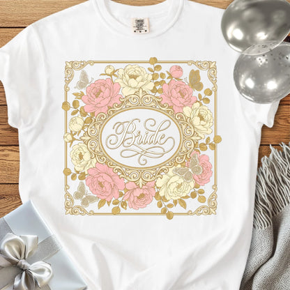 Bride - Premium Peony Wedding T-Shirt