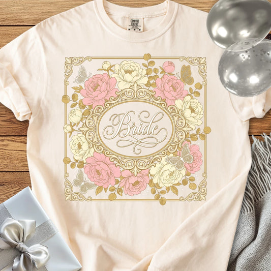 Bride - Premium Peony Wedding T-Shirt