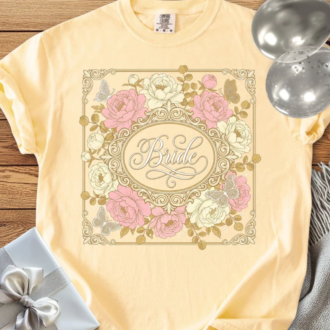 Bride - Premium Peony Wedding T-Shirt