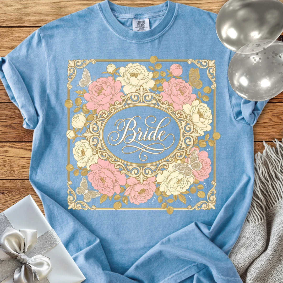 Bride - Premium Peony Wedding T-Shirt